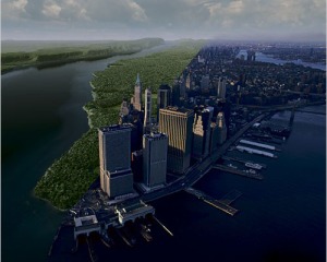 The Manahatta project used satellite imagery to create an idea of what the island of Manhattan used to look like before Colonization